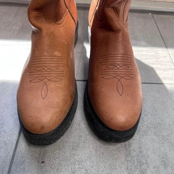 Rhino Premium Brown Western Work Boots Size 12 M - Picture 2 of 10
